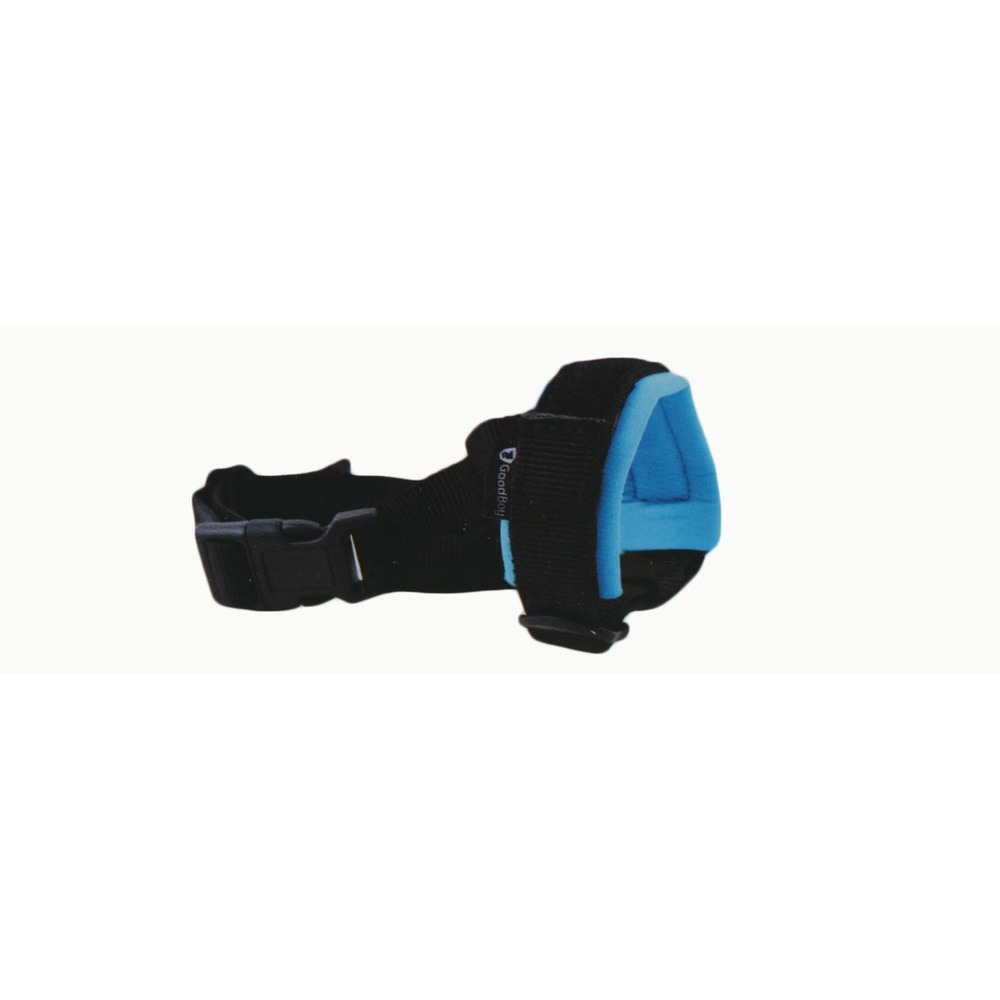 GoodBoy Dog Muzzle Blue Neoprene Padded Adjustable Soft Nylon Size Medium M